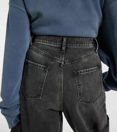 Maison Margiela Cutout high-rise tapered jeans | Thumbnail 2 Maison Margiela Cutout high-rise tapered jeans | Thumbnail 2