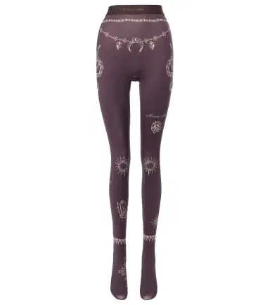 Marine Serre Printed jersey tights | Thumbnail 1 Marine Serre Printed jersey tights | Thumbnail 1