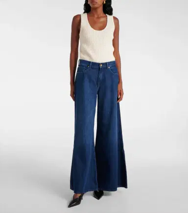 7 For All Mankind Willow Wide high-rise wide-leg jeans | Thumbnail 6 7 For All Mankind Willow Wide high-rise wide-leg jeans | Thumbnail 6