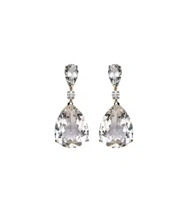 Mateo Sophia 14kt gold earrings with topaz and diamonds | Thumbnail 1 Mateo Sophia 14kt gold earrings with topaz and diamonds | Thumbnail 1