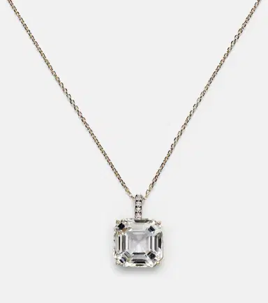 Mateo 14kt gold necklace with topaz and diamonds | Thumbnail 2 Mateo 14kt gold necklace with topaz and diamonds | Thumbnail 2