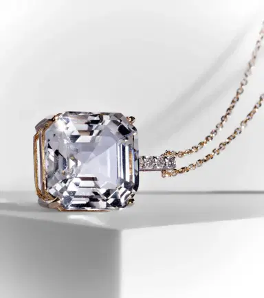 Mateo 14kt gold necklace with topaz and diamonds | Thumbnail 6 Mateo 14kt gold necklace with topaz and diamonds | Thumbnail 6