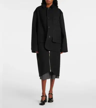 Maison Margiela Cotton and wool coat | Thumbnail 6 Maison Margiela Cotton and wool coat | Thumbnail 6