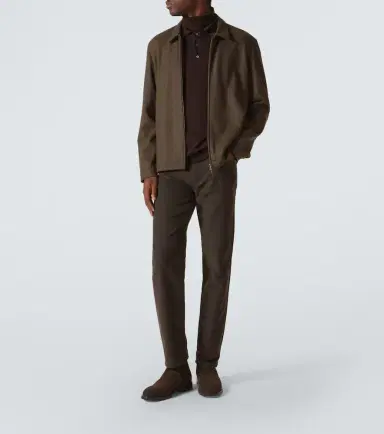 Zegna Roccia cotton and cashmere straight pants | Thumbnail 2 Zegna Roccia cotton and cashmere straight pants | Thumbnail 2