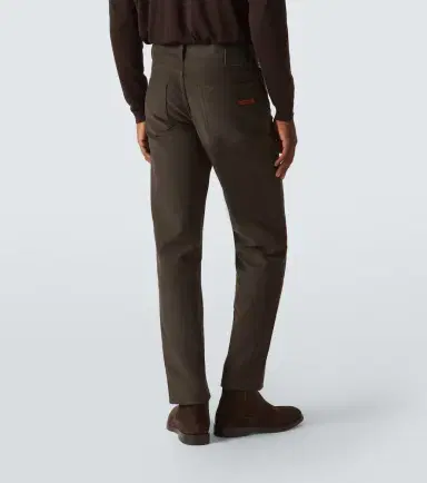 Zegna Roccia cotton and cashmere straight pants | Thumbnail 3 Zegna Roccia cotton and cashmere straight pants | Thumbnail 3