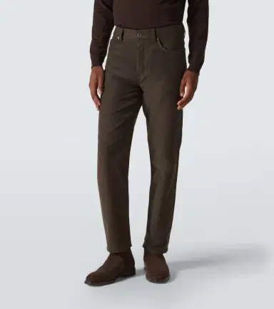 Zegna Roccia cotton and cashmere straight pants | Thumbnail 5 Zegna Roccia cotton and cashmere straight pants | Thumbnail 5