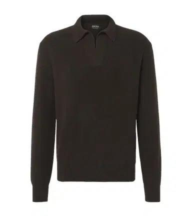 Zegna Cashmere polo sweater | Thumbnail 1 Zegna Cashmere polo sweater | Thumbnail 1