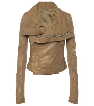 Rick Owens Asymmetric leather biker jacket | Thumbnail 1 Rick Owens Asymmetric leather biker jacket | Thumbnail 1