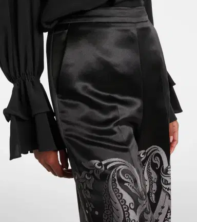 Etro Printed silk-blend wide-leg pants | Thumbnail 3 Etro Printed silk-blend wide-leg pants | Thumbnail 3