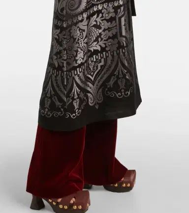Etro Silk-blend belted coat | Thumbnail 2 Etro Silk-blend belted coat | Thumbnail 2