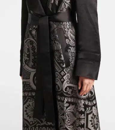 Etro Silk-blend belted coat | Thumbnail 3 Etro Silk-blend belted coat | Thumbnail 3