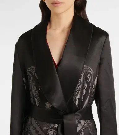 Etro Silk-blend belted coat | Thumbnail 5 Etro Silk-blend belted coat | Thumbnail 5