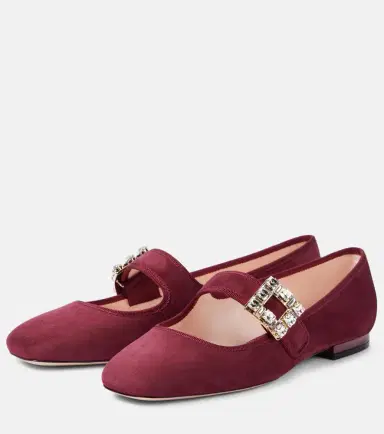 Roger Vivier Très Vivier Babies suede Mary Jane flats | Thumbnail 3 Roger Vivier Très Vivier Babies suede Mary Jane flats | Thumbnail 3