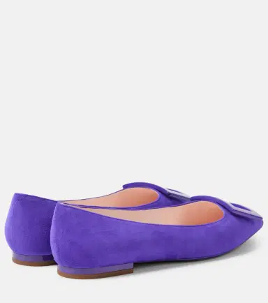 Roger Vivier Gommettine suede ballet flats | Thumbnail 3 Roger Vivier Gommettine suede ballet flats | Thumbnail 3