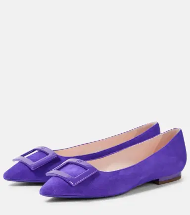 Roger Vivier Gommettine suede ballet flats | Thumbnail 4 Roger Vivier Gommettine suede ballet flats | Thumbnail 4