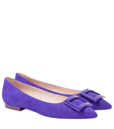 Roger Vivier Gommettine suede ballet flats | Thumbnail 1 Roger Vivier Gommettine suede ballet flats | Thumbnail 1