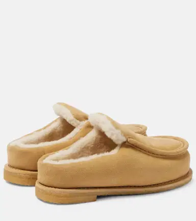 JW Anderson Shearling-lined suede mules | Thumbnail 2 JW Anderson Shearling-lined suede mules | Thumbnail 2