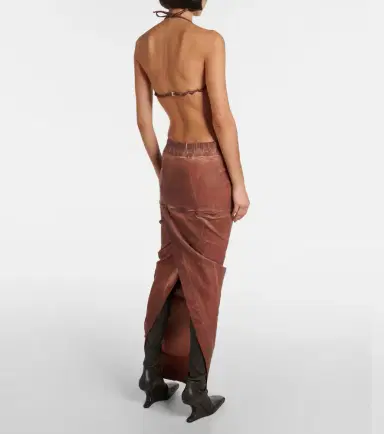 Rick Owens Denim maxi skirt | Thumbnail 4 Rick Owens Denim maxi skirt | Thumbnail 4