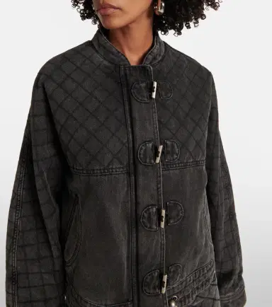Isabel Marant Celiany quilted denim jacket | Thumbnail 3 Isabel Marant Celiany quilted denim jacket | Thumbnail 3