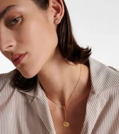 Foundrae Strength 18kt gold chain necklace with diamond | Thumbnail 3 Foundrae Strength 18kt gold chain necklace with diamond | Thumbnail 3