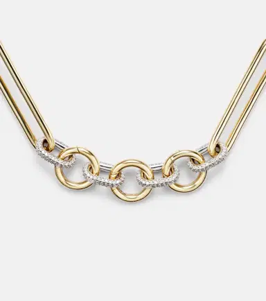 Foundrae 18kt gold chain necklace with diamonds | Thumbnail 2 Foundrae 18kt gold chain necklace with diamonds | Thumbnail 2
