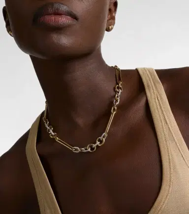 Foundrae 18kt gold chain necklace with diamonds | Thumbnail 6 Foundrae 18kt gold chain necklace with diamonds | Thumbnail 6