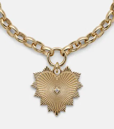 FoundRae Radiating Heart Medium 18kt gold chain bracelet with diamond | Thumbnail 4 FoundRae Radiating Heart Medium 18kt gold chain bracelet with diamond | Thumbnail 4