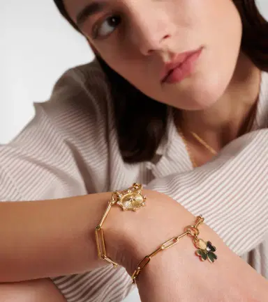 Foundrae Spark Love 18kt gold chain bracelet with diamonds | Thumbnail 3 Foundrae Spark Love 18kt gold chain bracelet with diamonds | Thumbnail 3