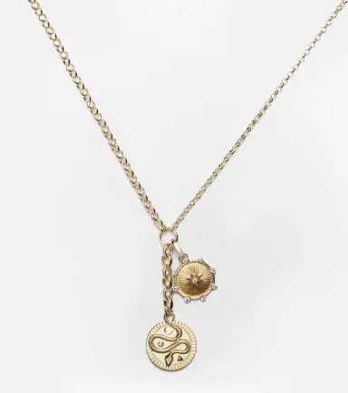 Foundrae Wholeness & True Love 18kt gold charm necklace with diamonds | Thumbnail 6 Foundrae Wholeness & True Love 18kt gold charm necklace with diamonds | Thumbnail 6