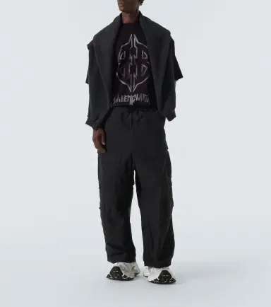 Balenciaga Wide cotton-blend cargo pants | Thumbnail 5 Balenciaga Wide cotton-blend cargo pants | Thumbnail 5