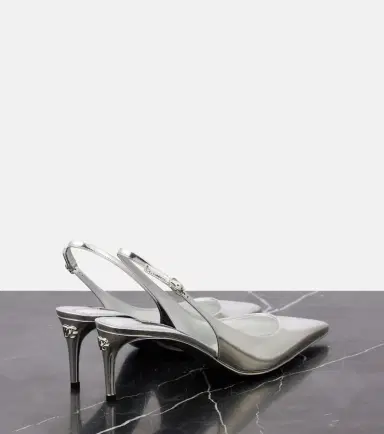 Dolce & Gabbana Metallic leather slingback pumps | Thumbnail 2 Dolce & Gabbana Metallic leather slingback pumps | Thumbnail 2