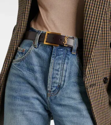 Saint Laurent Cassandre 30mm leather belt | Thumbnail 2 Saint Laurent Cassandre 30mm leather belt | Thumbnail 2