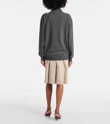 Miu Miu Argyle cashmere sweater | Thumbnail 5 Miu Miu Argyle cashmere sweater | Thumbnail 5