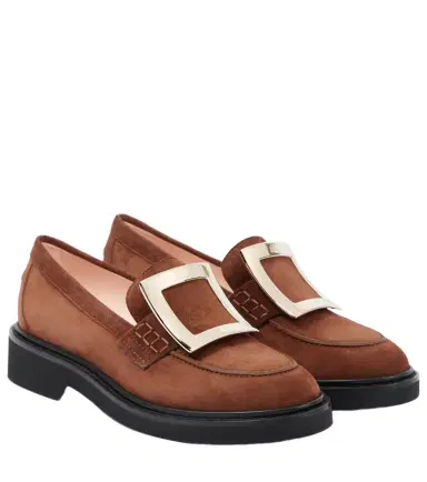 Roger Vivier Viv' Rangers suede loafers | Thumbnail 1 Roger Vivier Viv' Rangers suede loafers | Thumbnail 1