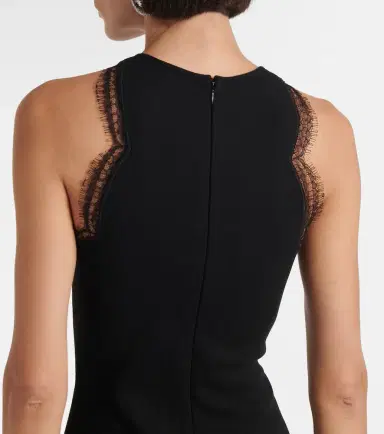 Giambattista Valli Lace-trimmed midi dress | Thumbnail 3 Giambattista Valli Lace-trimmed midi dress | Thumbnail 3