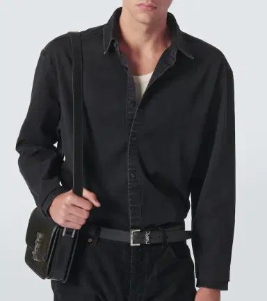 Saint Laurent Cassandre denim shirt | Thumbnail 4 Saint Laurent Cassandre denim shirt | Thumbnail 4