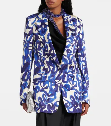 Dries Van Noten Printed blazer | Thumbnail 6 Dries Van Noten Printed blazer | Thumbnail 6