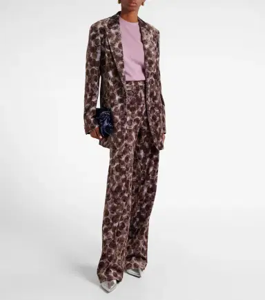 Dries Van Noten Printed cotton-blend blazer | Thumbnail 6 Dries Van Noten Printed cotton-blend blazer | Thumbnail 6