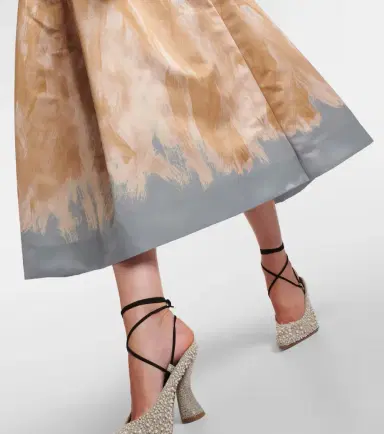 Dries Van Noten Printed high-rise midi skirt | Thumbnail 2 Dries Van Noten Printed high-rise midi skirt | Thumbnail 2
