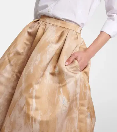 Dries Van Noten Printed high-rise midi skirt | Thumbnail 3 Dries Van Noten Printed high-rise midi skirt | Thumbnail 3