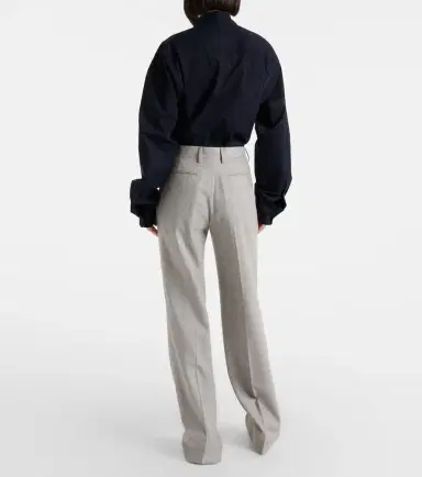Dries Van Noten Checked wool straight pants | Thumbnail 3 Dries Van Noten Checked wool straight pants | Thumbnail 3