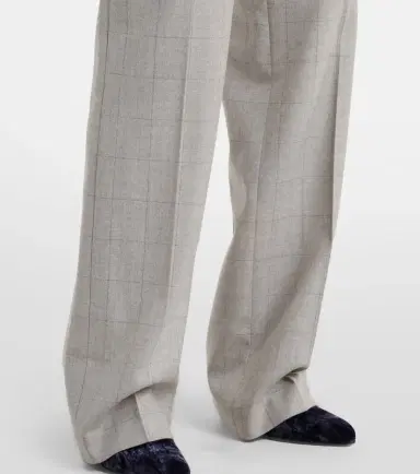 Dries Van Noten Checked wool straight pants | Thumbnail 5 Dries Van Noten Checked wool straight pants | Thumbnail 5