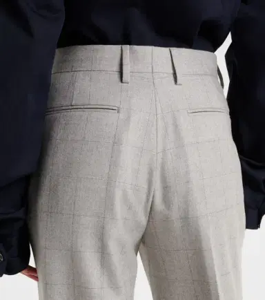 Dries Van Noten Checked wool straight pants | Thumbnail 6 Dries Van Noten Checked wool straight pants | Thumbnail 6
