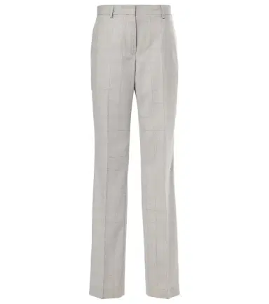 Dries Van Noten Checked wool straight pants | Thumbnail 1 Dries Van Noten Checked wool straight pants | Thumbnail 1