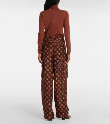 Dries Van Noten Printed silk cargo pants | Thumbnail 6 Dries Van Noten Printed silk cargo pants | Thumbnail 6