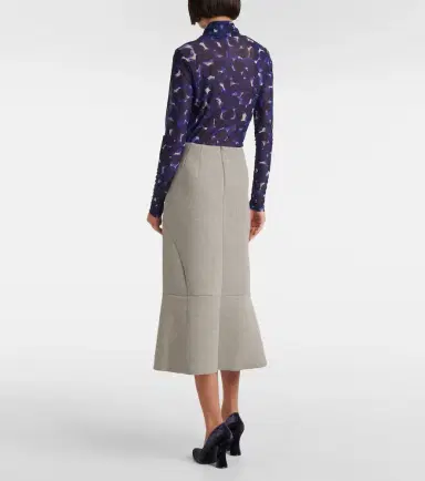 Dries Van Noten Cotton-blend midi skirt | Thumbnail 2 Dries Van Noten Cotton-blend midi skirt | Thumbnail 2