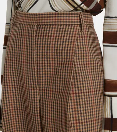 Dries Van Noten Checked wool wide-leg pants | Thumbnail 2 Dries Van Noten Checked wool wide-leg pants | Thumbnail 2