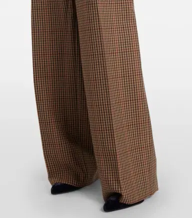 Dries Van Noten Checked wool wide-leg pants | Thumbnail 5 Dries Van Noten Checked wool wide-leg pants | Thumbnail 5