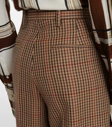 Dries Van Noten Checked wool wide-leg pants | Thumbnail 6 Dries Van Noten Checked wool wide-leg pants | Thumbnail 6
