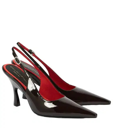Stella McCartney Elsa faux leather slingback pumps | Thumbnail 1 Stella McCartney Elsa faux leather slingback pumps | Thumbnail 1